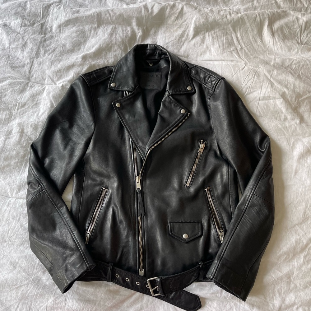ALLSAINTS Wick Leather Regular Fit Biker Jacket